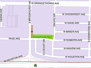 Orangethorpe Park Map