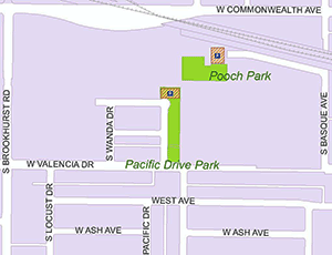 Pacific Drive Park Map