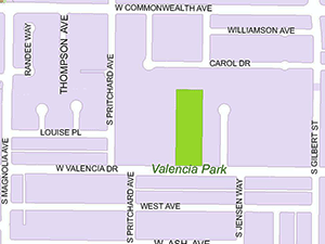 Valencia Park Map