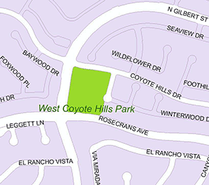 West Coyote Hills Park Map