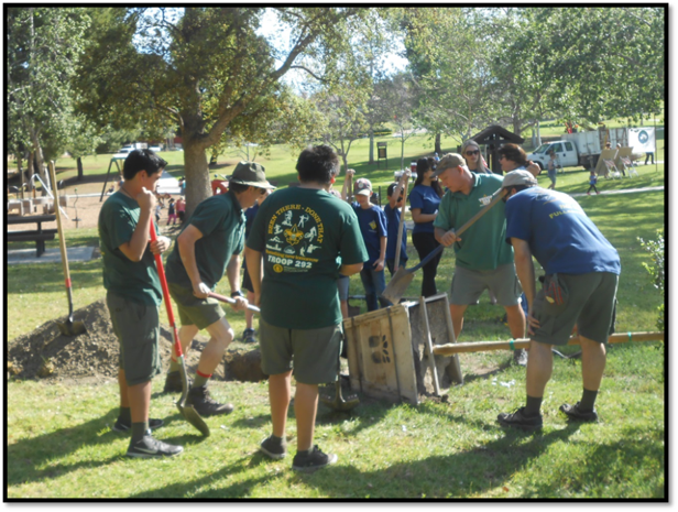 2015 Tree-planting in Rolling Hills Park