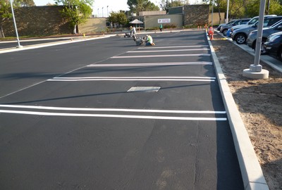 22. Painting parking lines