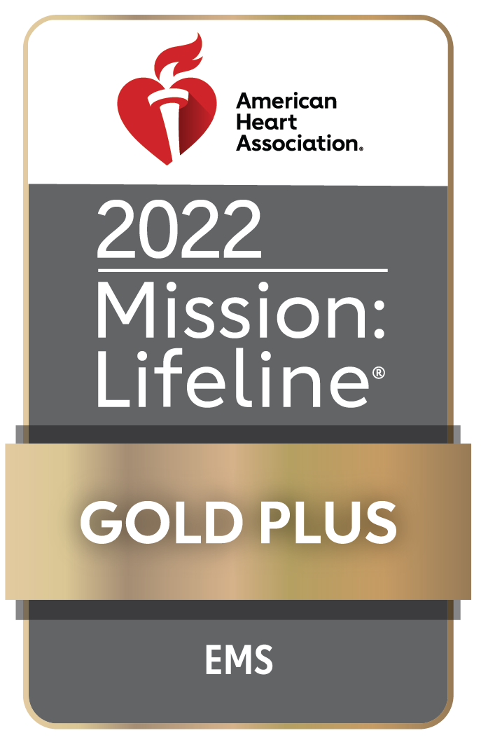 Image of American Heart Association 2022 Mission Lifeline Gold Plus EMS Award