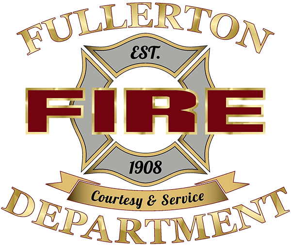 Logo, back to Fullerton Fire Homepage